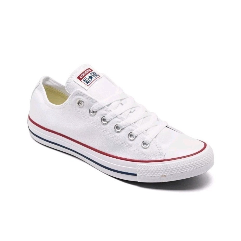 Converse Chuck Taylor All Star Low Top White Canvas Sneakers M7652 Men's 9.5